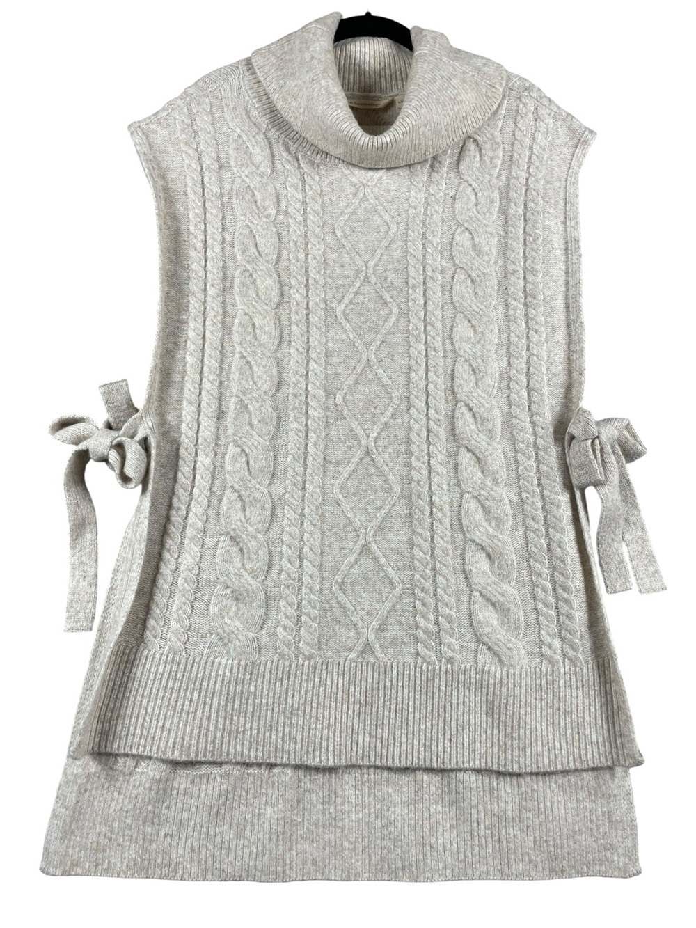 Soft Surroundings Side Tie Chic Layering Cottagecore Aviemore Sweater Vest  L/XL